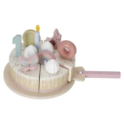 Little Dutch Pastel de cumpleaños Rosa ·*Niños Cocinas De Madera Y Accesorios Juguete|Juguetes Waldorf