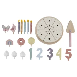 Little Dutch Pastel de cumpleaños Rosa ·*Niños Cocinas De Madera Y Accesorios Juguete|Juguetes Waldorf