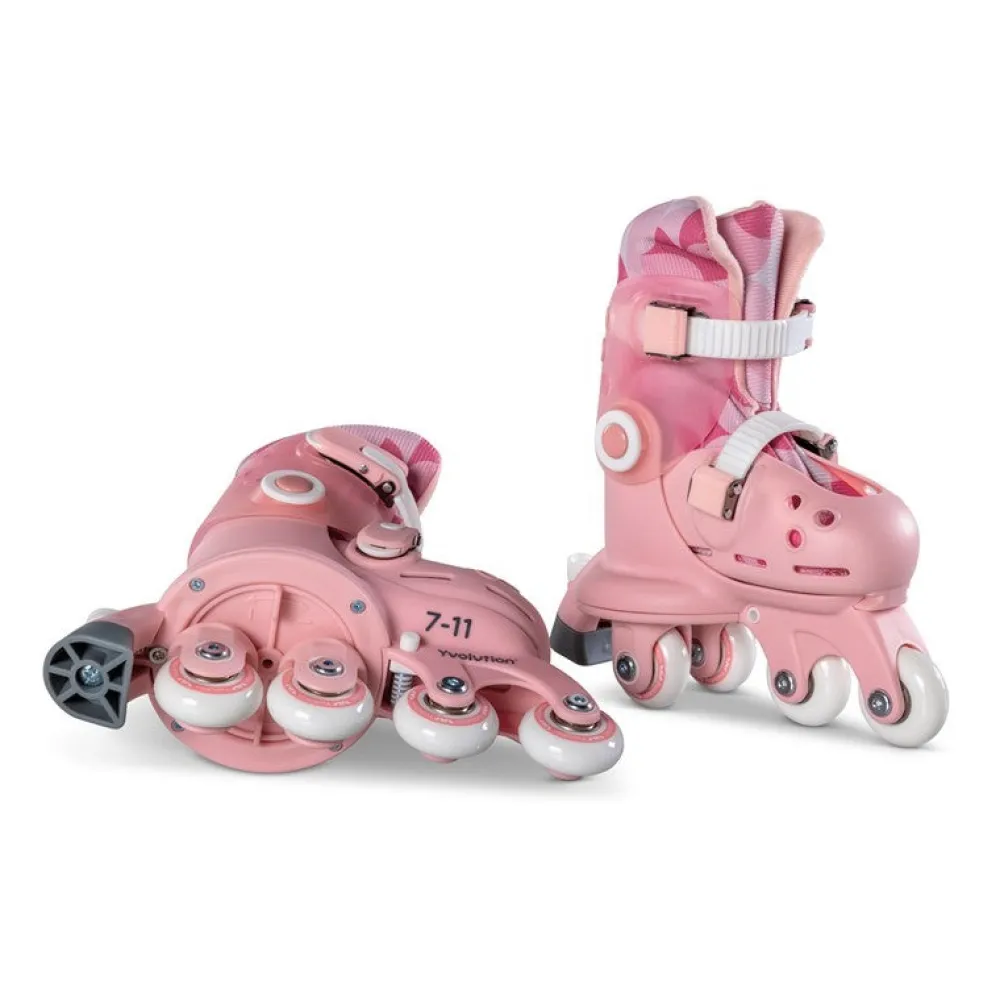 Yvolution Patines Twista Rosa ·*Niños Patinetes Infantiles|Patines Para Niñas Y Niños