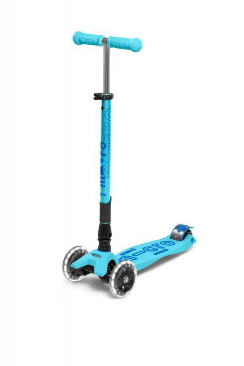 Micro Patinete Maxi Deluxe Plegable LED · Azul*Niños Patinetes De 3 Ruedas Infantiles|Patinetes Infantiles