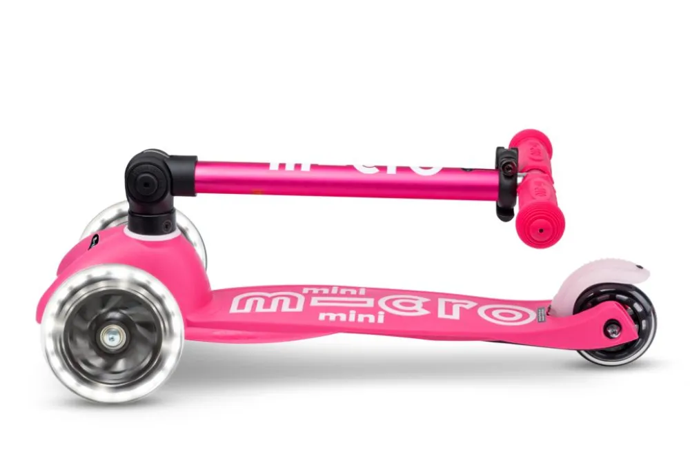 Micro Patinete Mini Deluxe Plegable LED · Rosa*Niños Patinetes De 3 Ruedas Infantiles|Patinetes Infantiles