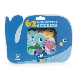 Djeco Pegatinas Animales del Mar ·*Niños Kit De Manualidades