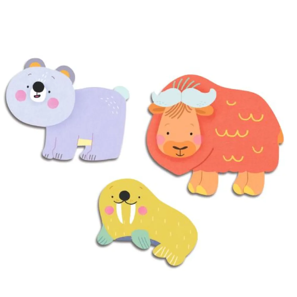 Djeco Pegatinas Animales polares ·*Niños Kit De Manualidades