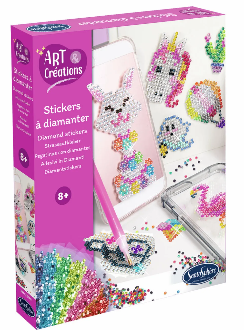 Sentosphere Pegatinas con Diamantes ·*Niños Kit De Manualidades