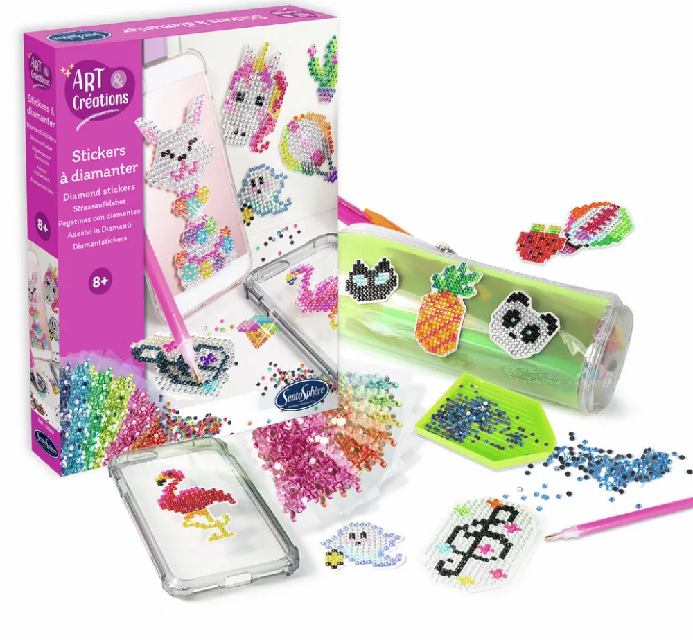 Sentosphere Pegatinas con Diamantes ·*Niños Kit De Manualidades