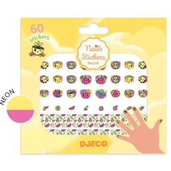 Djeco Pegatinas para uñas Energía ·*Niños Pegatinas Para Uñas|Pintauñas Para Niñas Y Niños