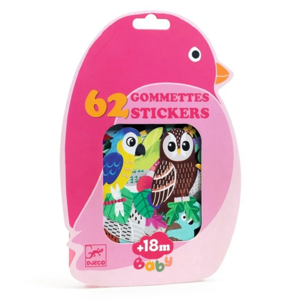 Djeco Pegatinas Pájaros ·*Niños Kit De Manualidades
