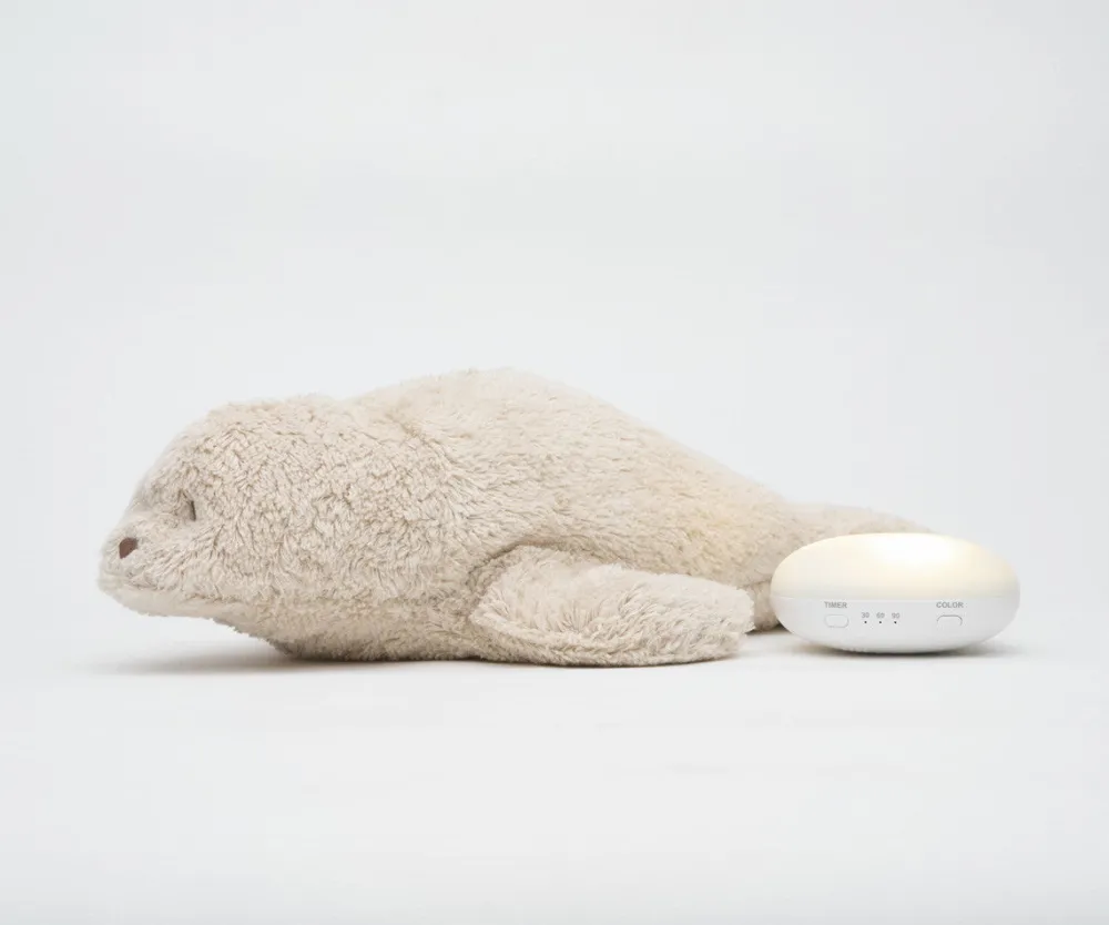 Moonie Peluche Luz - Sonido Seal Orgánico 2.0 Sand*Niños Muñecos Blanditos|Peluches