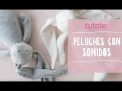 Moonie Peluche Luz-Sonido Conejo Gris*Niños Muñecos Blanditos|Peluches