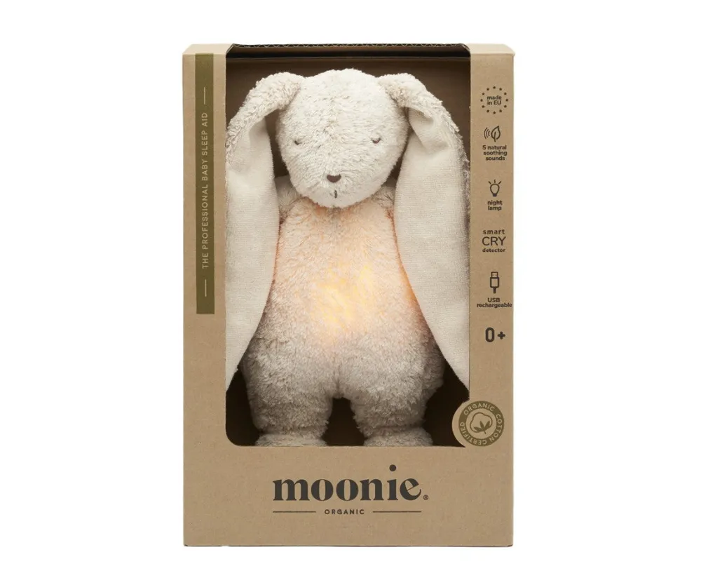Moonie Peluche Luz-Sonido Conejo 2.0 Sand*Niños Muñecos Blanditos|Peluches