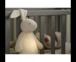 Moonie Peluche Luz-Sonido Conejo Gris/Rosa*Niños Muñecos Blanditos|Peluches