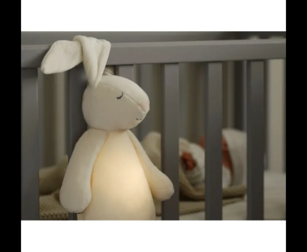 Moonie Peluche Luz-Sonido Conejo Gris/Rosa*Niños Muñecos Blanditos|Peluches