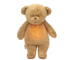 Moonie Peluche Luz-Sonido Oso Orgánico Capuccino Natur*Niños Muñecos Blanditos|Peluches