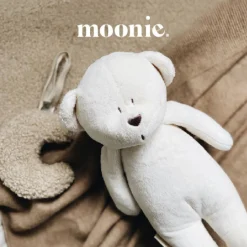 Moonie Peluche Luz-Sonido Oso Orgánico 2.0 Sand Natur*Niños Muñecos Blanditos|Peluches