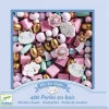 Djeco Perlas de Madera Arco Iris ·*Niños Kit De Manualidades|Juguetes Montessori