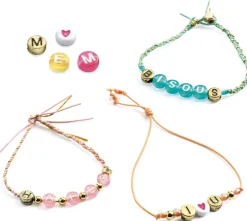 Djeco Perlas y alfabeto ·*Niños Kit De Manualidades|Juguetes Montessori