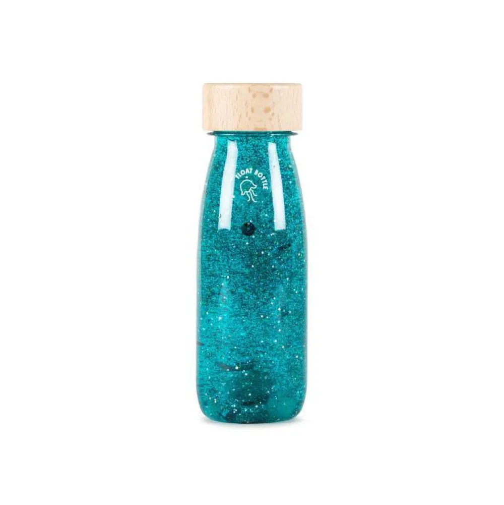 Petit Boum · Float Bottle Turquoise*Niños Juguetes Montessori|Juguetes Antiestrés