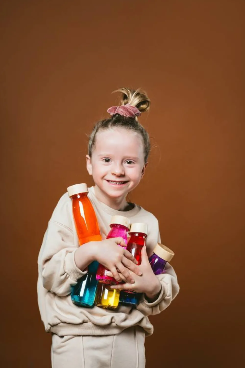Petit Boum · Float Bottle Cúrcuma*Niños Juguetes Montessori|Juguetes Antiestrés
