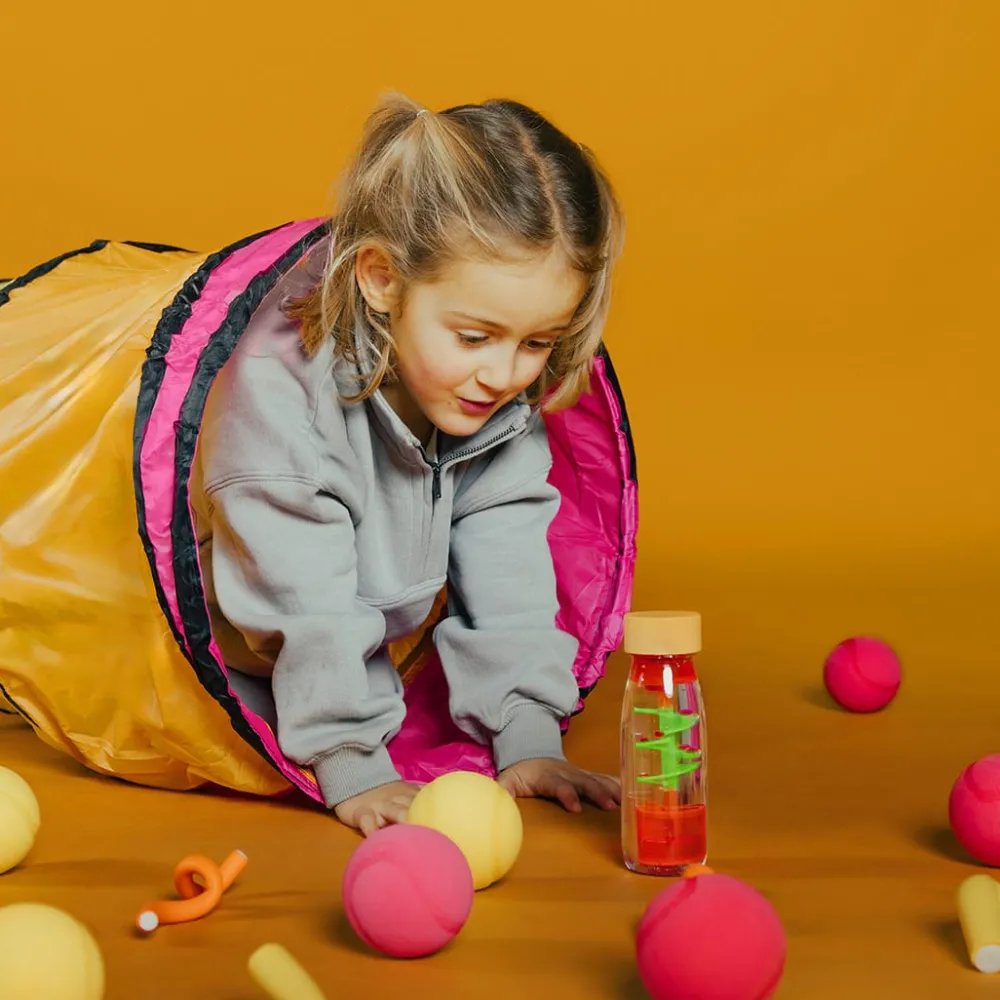 Petit Boum · Move Spiral Bottle Pink*Niños Juguetes Montessori|Juguetes Antiestrés