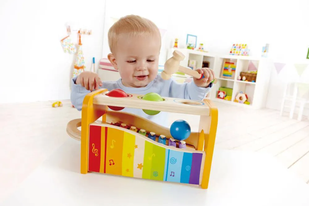 Hape Picafuerte Xilófono ·*Niños Juguetes Montessori|Juguetes De Madera Para Niños