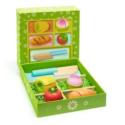 Djeco Picnic para cortar ·*Niños Juguetes Waldorf|Juguetes De Madera Para Niños