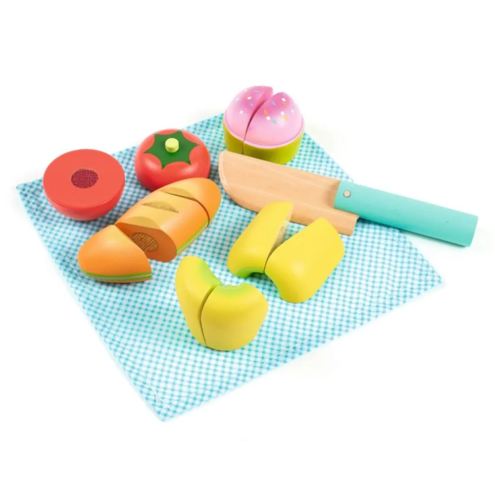 Djeco Picnic para cortar ·*Niños Juguetes Waldorf|Juguetes De Madera Para Niños
