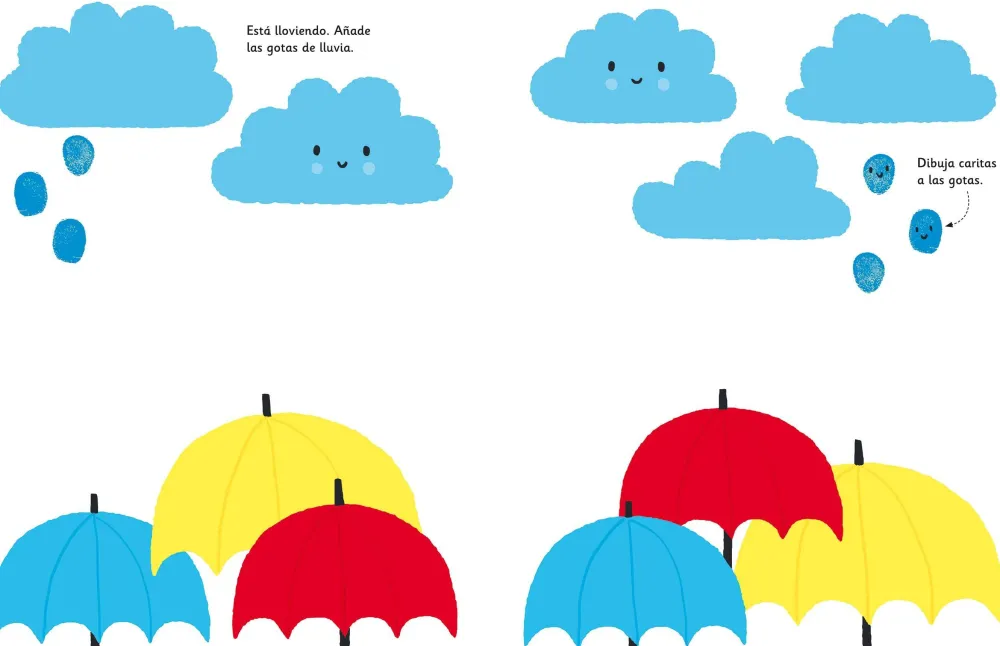 Usborne Pinta con los dedos*Niños Kit De Manualidades