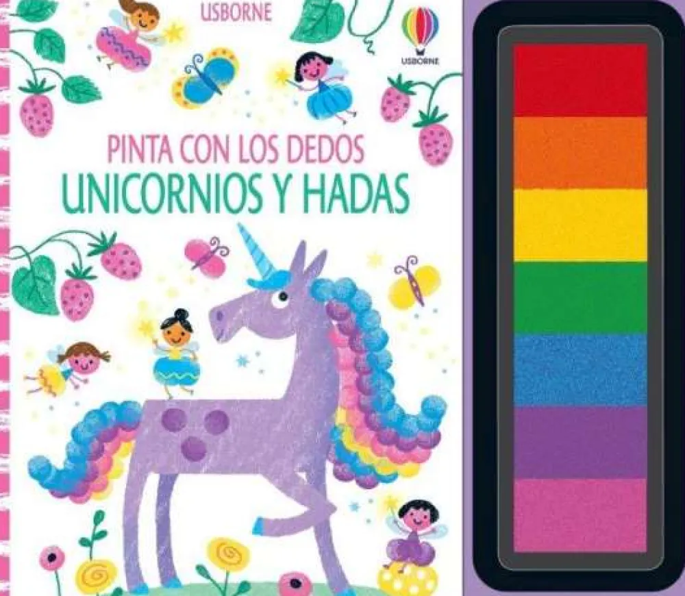 Usborne Pinta con los dedos · Unicornios y Hadas*Niños Kit De Manualidades