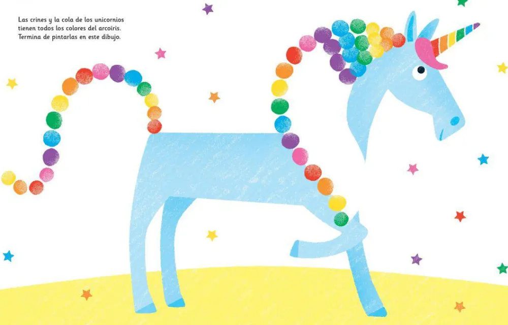 Usborne Pinta con los dedos · Unicornios y Hadas*Niños Kit De Manualidades