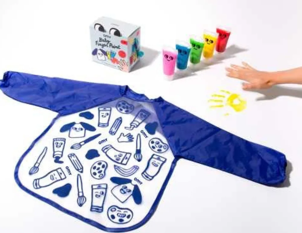 Omy Pinturas de dedo Kit 5 colores*Niños Pinturas|Juegos De Viaje