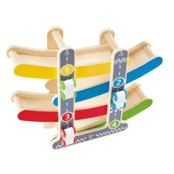 Hape Pista de Carreras Fast Flip ·*Niños Juguetes Waldorf|Juguetes Montessori