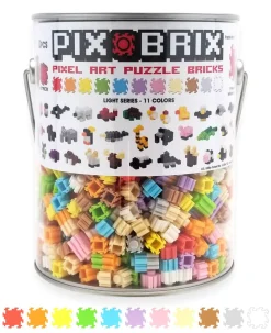 Pix Brix bote metálico 1500 piezas gama suave*Niños Pix Brix|Juguetes Y Juegos Motricidad Fina