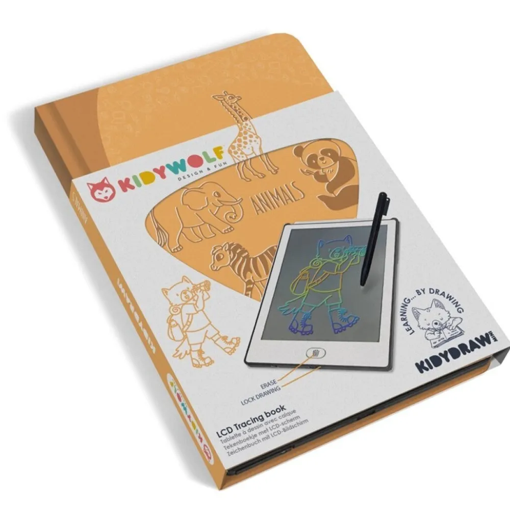 Kidywolf Pizarra Kidydraw Mini Animales*Niños Pizarras Para Niños Y Niñas