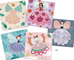 Djeco Plantillas Hadas*Niños Kit De Manualidades|Juguetes Y Juegos Motricidad Fina