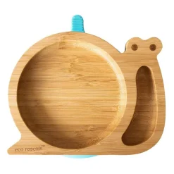 Eco Rascals Plato Bamboo Caracol* Baby-Led Weaning Y Accesorios Alimentación