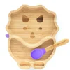Eco Rascals Plato Bamboo Dino* Baby-Led Weaning Y Accesorios Alimentación