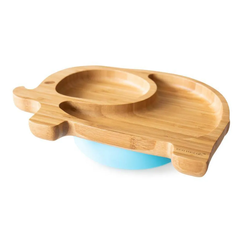 Eco Rascals Plato Bamboo Elefante* Baby-Led Weaning Y Accesorios Alimentación