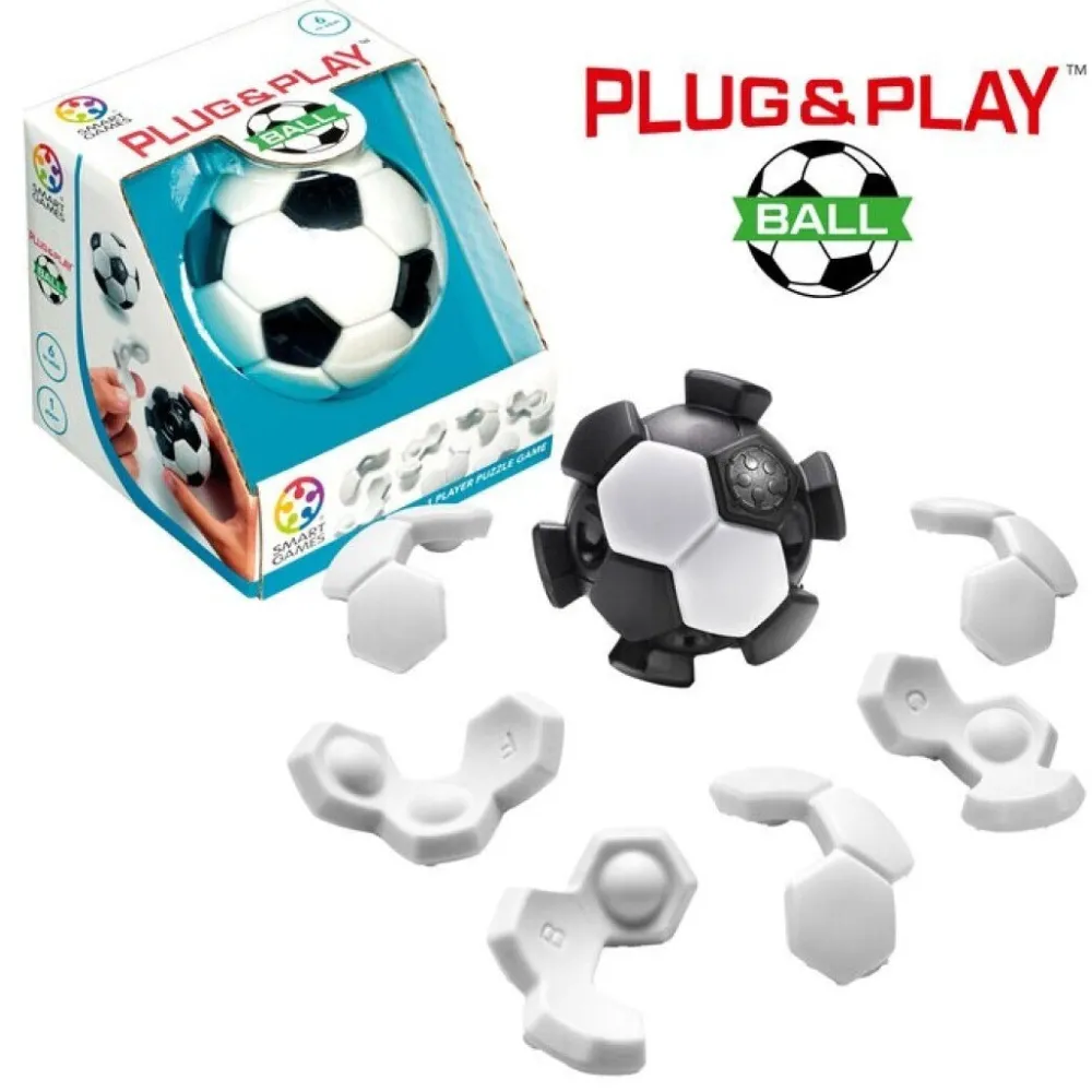 Smart Games Plug & Play Ball ·*Niños Juegos De Lógica|Juegos De Mesa Cooperativos