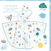 Djeco Poncho de Lluvia · Cohete S 110-122 cm*Niños Paraguas Infantiles|Ponchos De Lluvia