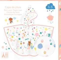 Djeco Poncho de Lluvia · Gato XS 90-110 cm*Niños Paraguas Infantiles|Ponchos De Lluvia