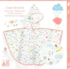 Djeco Poncho de Lluvia · Ligereza S 110-122 cm*Niños Paraguas Infantiles|Ponchos De Lluvia