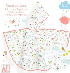 Djeco Poncho de Lluvia · Ligereza S 110-122 cm*Niños Paraguas Infantiles|Ponchos De Lluvia