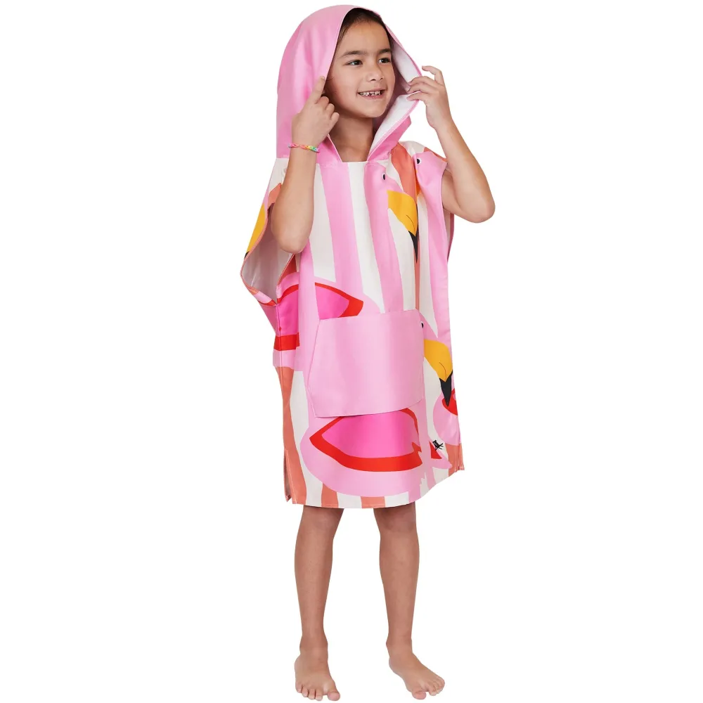 Dock u0026 Bay Poncho Flamingos · Dock & Bay*Niños Toalla De Niños Para Playa|Toallas De Playa Para Bebés