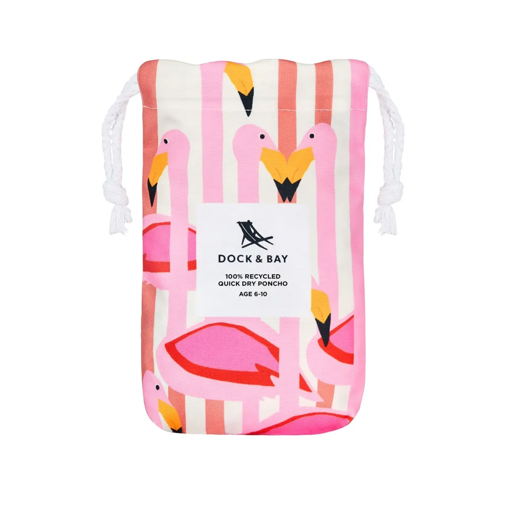 Dock u0026 Bay Poncho Flamingos · Dock & Bay*Niños Toalla De Niños Para Playa|Toallas De Playa Para Bebés