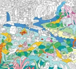 Omy Poster XL Jungla para colorear 100x70 ·*Niños Libros Para Colorear|Libros Para Colorear