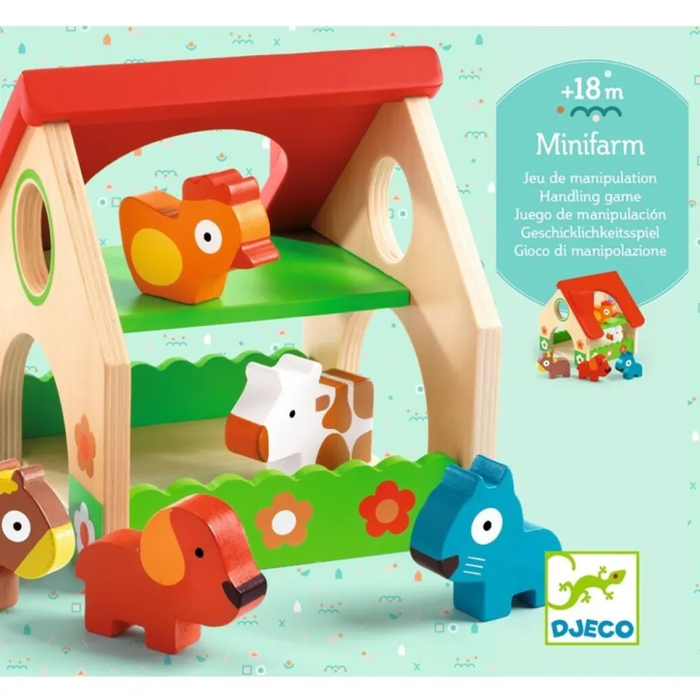 Djeco Primera Edad Mini Farm ·*Niños Juguetes Waldorf|Juguetes Montessori