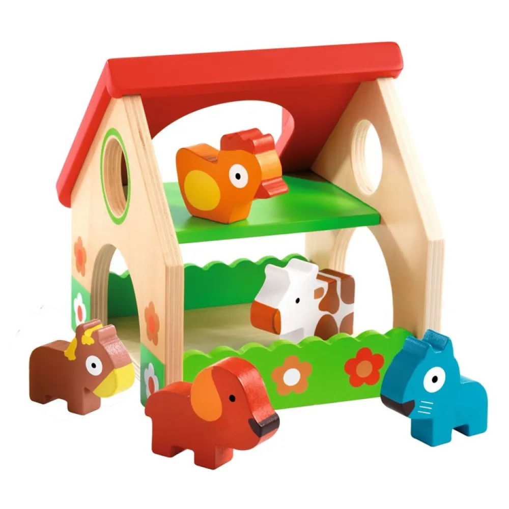 Djeco Primera Edad Mini Farm ·*Niños Juguetes Waldorf|Juguetes Montessori