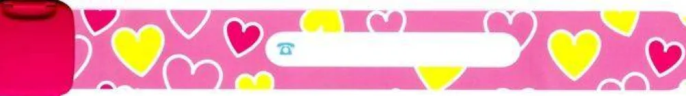Btbox Pulsera Infoband Corazones* Accesorios Para Salir Fuera Y Viajar