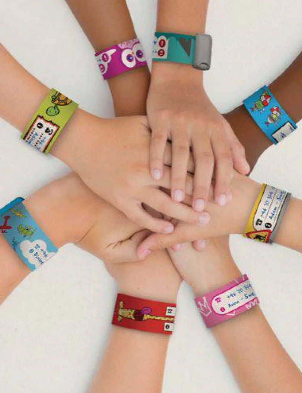 Btbox Pulsera Infoband Corazones* Accesorios Para Salir Fuera Y Viajar