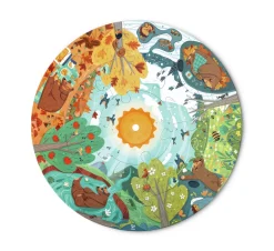 Hape Puzle Las cuatro estaciones ·*Niños Puzzles Hape|Puzzles De Madera Para Niños Y Niñas